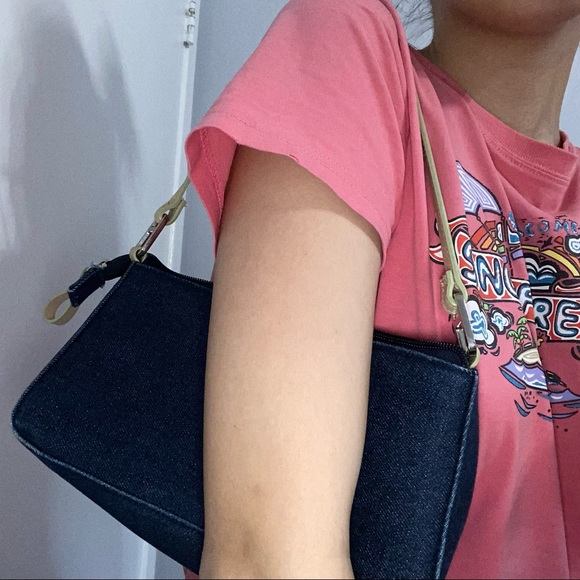 y2k style shoulder baguette bag - Picture 4 of 6